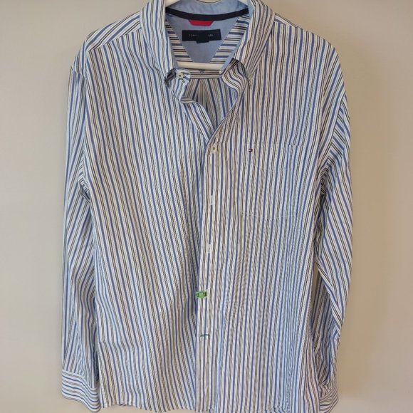Men's Tommy Hilfiger Button Down Shirt - Size Large - EUC - Picture 1 of 4